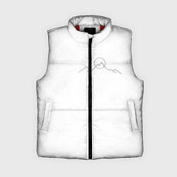 Женский жилет Минимализм силуэт горы