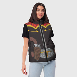 Женский жилет Ковбой, цвет: 3D-черный — фото 2