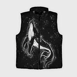 Женский жилет Космический Кит, цвет: 3D-светло-серый