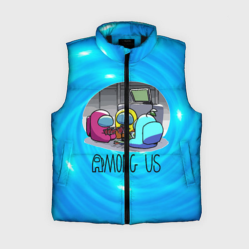Женский жилет Among Us карты / 3D-Черный – фото 1