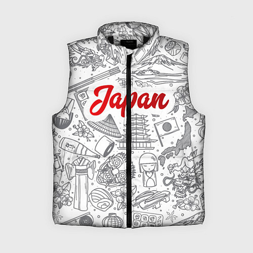 Женский жилет Япония Z / 3D-Черный – фото 1