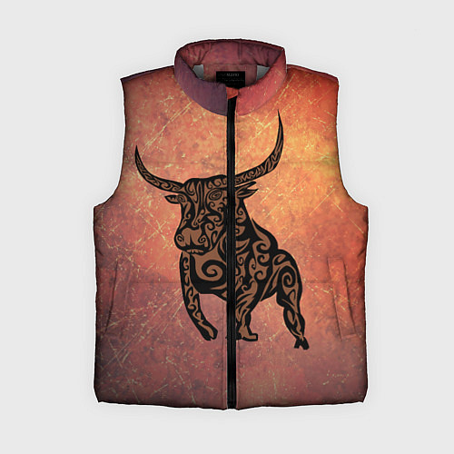 Женский жилет Символ года 2021 Бык / 3D-Светло-серый – фото 1