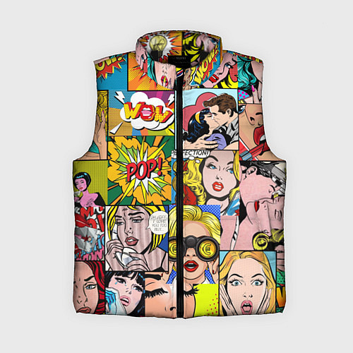 Женский жилет Pop Art / 3D-Черный – фото 1