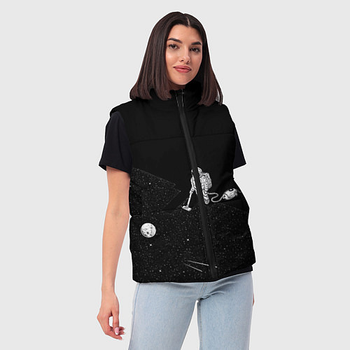 Женский жилет Космический клининг / 3D-Светло-серый – фото 3