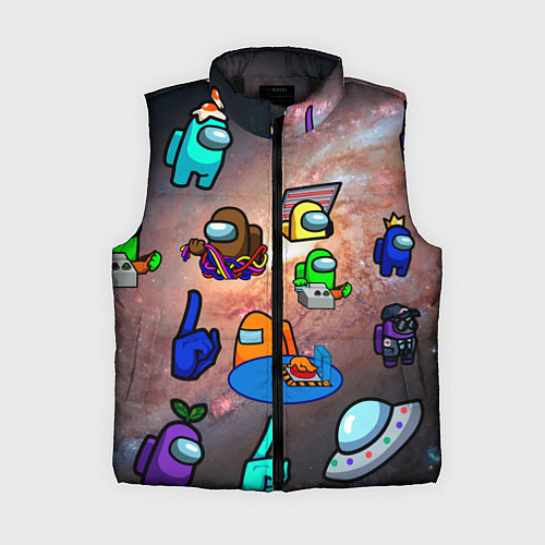 Женский жилет Among Us Чёрная дыра / 3D-Черный – фото 1