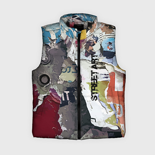 Женский жилет Street art / 3D-Черный – фото 1