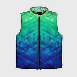 Женский жилет Неоновые ромбы