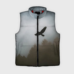 Женский жилет Орёл над лесом