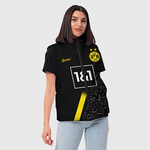 Женский жилет BORUSSIA выездная сезон 2021 / 3D-Красный – фото 3