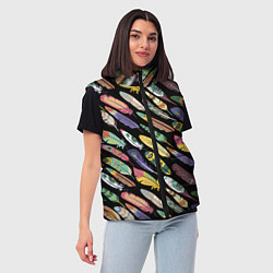 Женский жилет Feathers, цвет: 3D-черный — фото 2