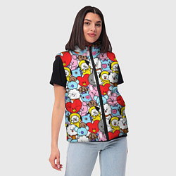 Женский жилет BT21 BTS, цвет: 3D-красный — фото 2