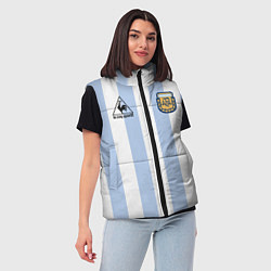 Женский жилет Diego Maradona 10 Автограф, цвет: 3D-черный — фото 2