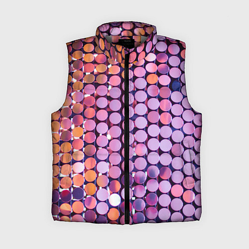 Женский жилет Вечеринка точки глянцевый узор / 3D-Светло-серый – фото 1