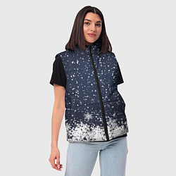 Женский жилет Атмосфера нового года, цвет: 3D-черный — фото 2