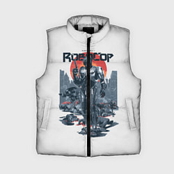 Женский жилет Робот полицейский, цвет: 3D-черный