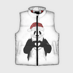 Женский жилет Панда Клаус, цвет: 3D-красный