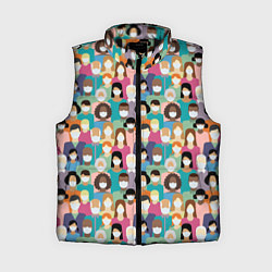 Женский жилет Масочный Режим, цвет: 3D-черный