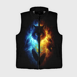 Женский жилет Волки в огне