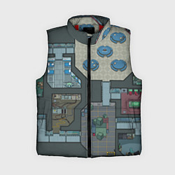 Женский жилет AMONG US - КАРТА, цвет: 3D-красный