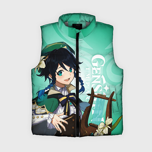 Женский жилет GENSHIN IMPACT, ВЕНТИ / 3D-Светло-серый – фото 1