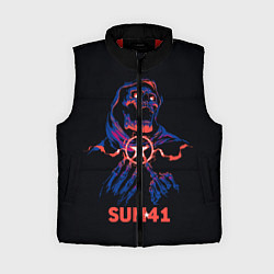 Женский жилет Sum 41 череп, цвет: 3D-красный
