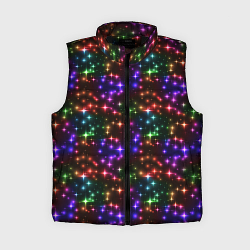 Женский жилет Разноцветное Сияние / 3D-Черный – фото 1