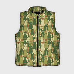 Женский жилет Камуфляж из котов