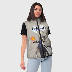 Женский жилет Genshin impactАльбедо, цвет: 3D-красный — фото 2