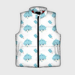 Женский жилет Genshin Impact, цвет: 3D-красный