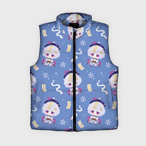 Женский жилет Genshin Impact / 3D-Светло-серый – фото 1