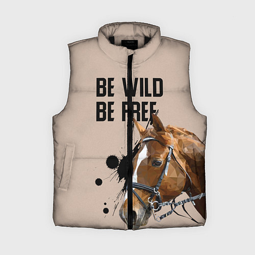 Женский жилет Be wild be free / 3D-Черный – фото 1