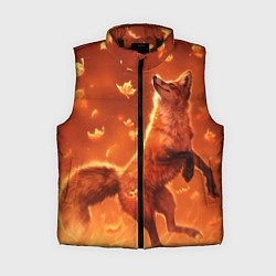Женский жилет Лисенок, цвет: 3D-черный