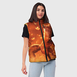 Женский жилет Лисенок, цвет: 3D-черный — фото 2