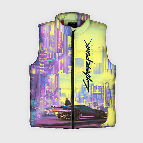 Женский жилет Cyberpunk 2077 / 3D-Красный – фото 1