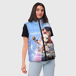 Женский жилет Genshin Impact, цвет: 3D-черный — фото 2