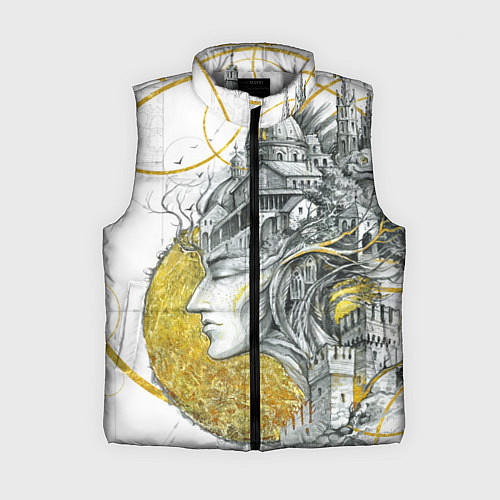 Женский жилет Мечты города / 3D-Светло-серый – фото 1