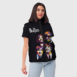 Женский жилет The Beatles, цвет: 3D-светло-серый — фото 2