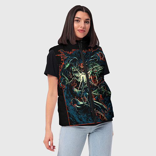 Женский жилет Bloodborne / 3D-Красный – фото 3