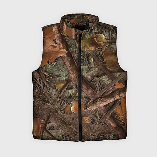 Женский жилет Охотничий камуфляж / 3D-Светло-серый – фото 1