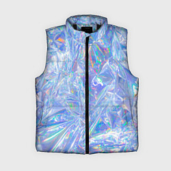 Женский жилет 3d ice glitch, цвет: 3D-черный