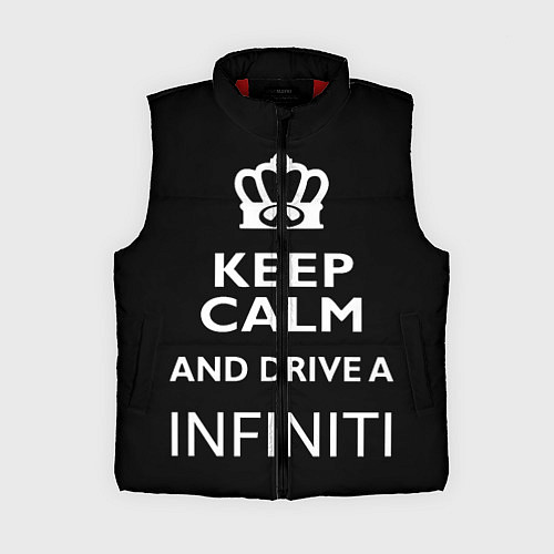 Женский жилет Drive a INFINITI! / 3D-Красный – фото 1