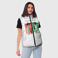 Женский жилет Как Разговаривать с невысокими - Resident Evil 8, цвет: 3D-красный — фото 2