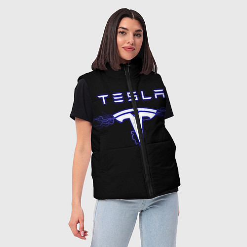 Женский жилет TESLA / 3D-Красный – фото 3