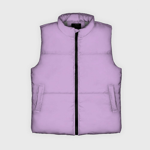 Женский жилет Глициниевый цвет без рисунка / 3D-Светло-серый – фото 1
