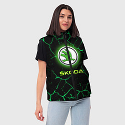 Женский жилет SKODA, цвет: 3D-красный — фото 2