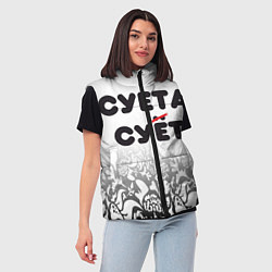 Женский жилет Суета сует, цвет: 3D-черный — фото 2