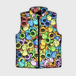 Женский жилет Цветные Поп Котики