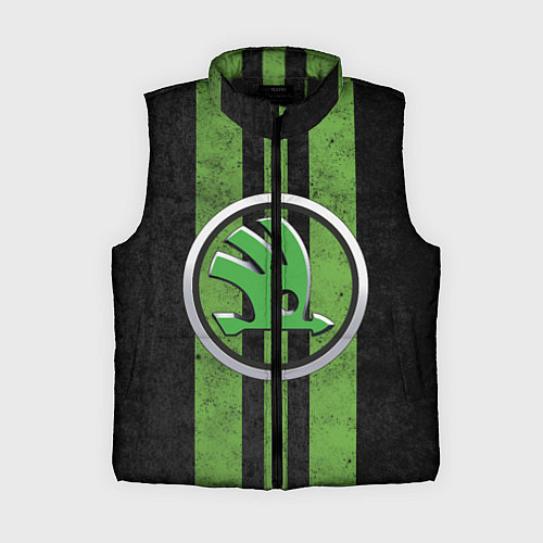 Женский жилет Skoda Green Logo Z / 3D-Черный – фото 1