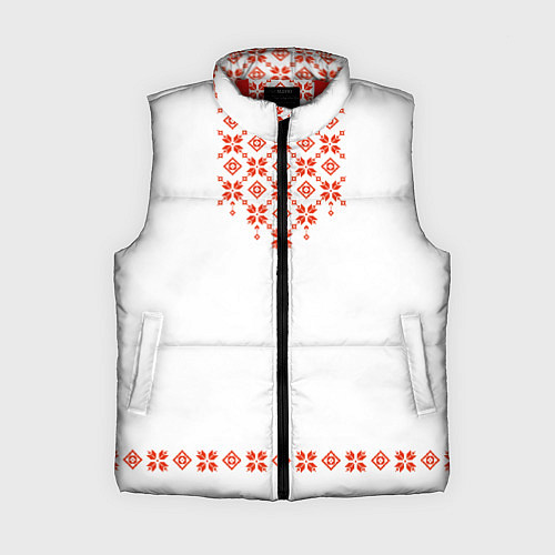 Женский жилет Белорусская вышиванка / 3D-Красный – фото 1
