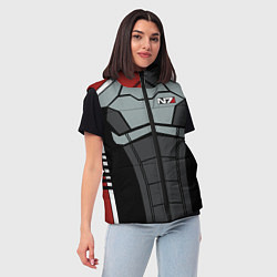 Женский жилет КОСТЮМ N7 MASS EFFECT N7 М, цвет: 3D-светло-серый — фото 2